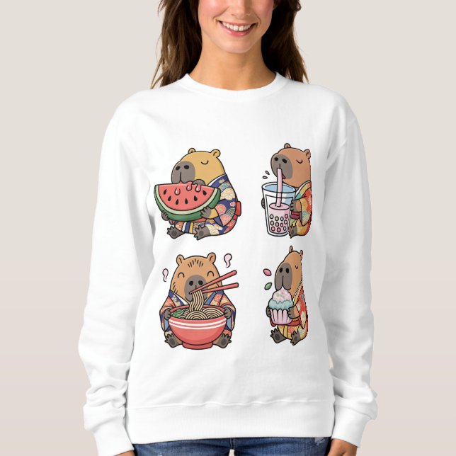Capybara-kun loves Japan Sweatshirt (Vorderseite)