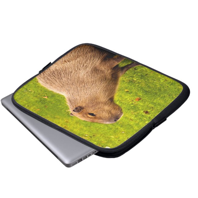 Capybara Laptopschutzhülle (Vorne Knopf)