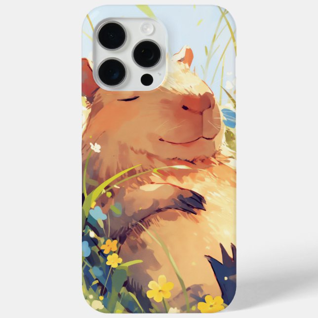 Capybara Lazy Days Case-Mate iPhone Hülle (Rückseite)