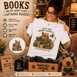 Capybara-Lesebuch-T-Shirt – Nur noch ein Kapitel Tri-Blend Shirt