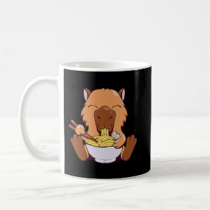 Capybara Lover Japanisch Capybara Eating Ramen Noo Kaffeetasse