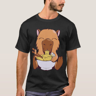 Capybara Lover Japanisch Capybara Eating Ramen Noo T-Shirt