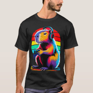 Capybara Lustiges Capybara Nagetier Videospiele Li T-Shirt