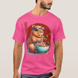Capybara Lustiges Ramen Capybara Nagetier Kawaii A T-Shirt