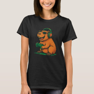 Capybara Lustiges Videospiel Gamer Tierliebhaber G T-Shirt