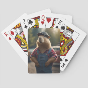 "Capybara Mechanic: Fett, Gänge und gute Roben" Spielkarten