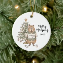 Capybara Merry Mahjong Weihnachten Lustiger Urlaub
