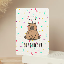 Capybara mit Party Hat Capy Birthday