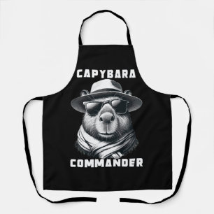 Capybara mit Sonnenbrille Capy Kommandant Schürze