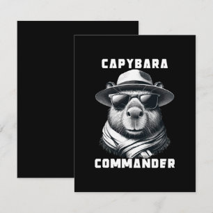 Capybara mit Sonnenbrille Kapitän Begleitkarte