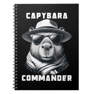 Capybara mit Sonnenbrille Kapitän Notizblock