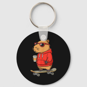 Capybara mit Sungles Skater Capy Schlüsselanhänger