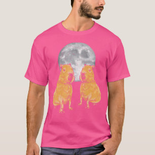 Capybara Moon Funny Capybaras T-Shirt