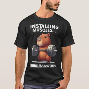 Capybara Muskelaufbau Fitness Capybara Gewicht T-Shirt