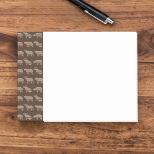Capybara Muster Post-It Notes Klebezettel