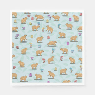 Capybara-Muster Serviette