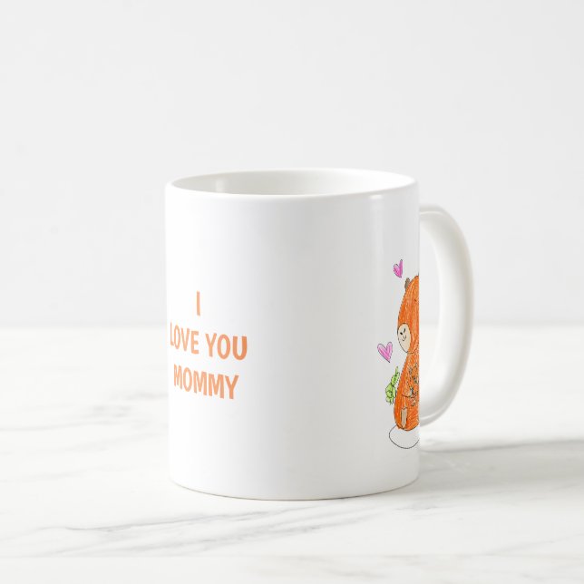 "Capybara-Mutter und Baby" Tasse für Tee oder Kaff (VorderseiteRechts)