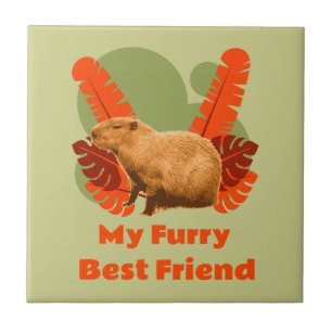 Capybara My Furry Best Friend Fliese