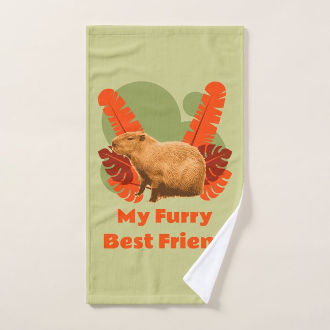 Capybara My Furry Best Friend Handtuch (Handtuch)