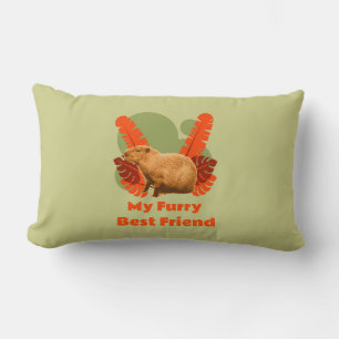 Capybara My Furry Best Friend Lendenkissen