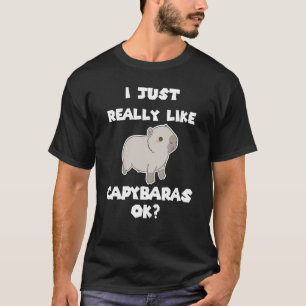 Capybara Nagetier Keine Sorge Capy Retro Sonnenunt T-Shirt