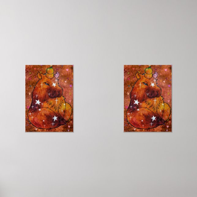 Capybara namens Dream Bilderwand Sets (Vorderseite)