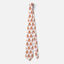 Capybara Necktie | Funny Animal Print Krawatte für