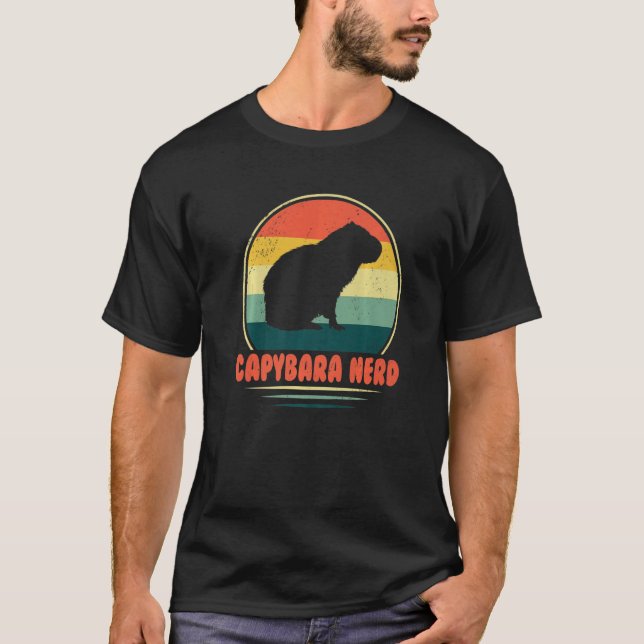Capybara Nerd Süße Tier Capybara T-Shirt (Vorderseite)