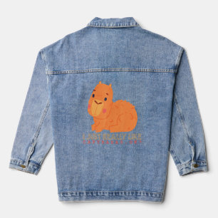 Capybara Niedlich Capybaras Rodent Animal Capybara Jeansjacke