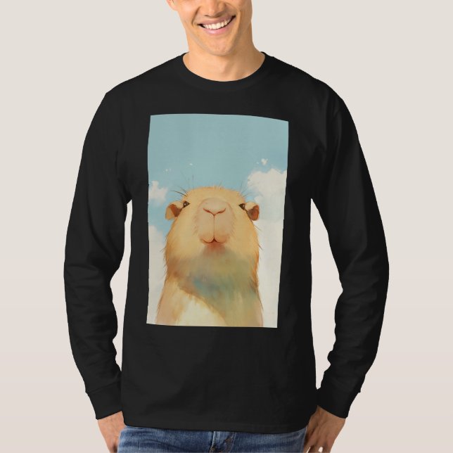Capybara Niedliche Gesichter T-Shirt (Vorderseite)