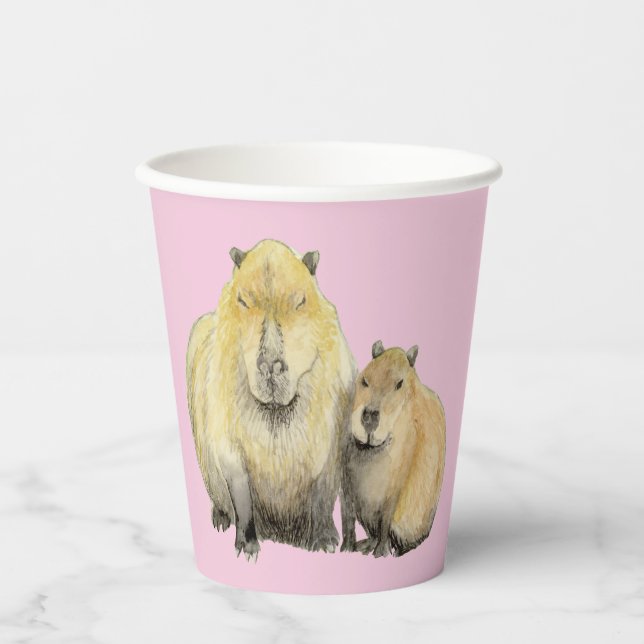 Capybara Pappbecher (Vorderseite)