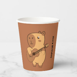 Capybara Party Paper Cup | Süße Tier Birthday Pappbecher