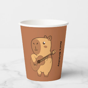 Capybara Party Paper Cup Süße Tier Birthday Pappbecher