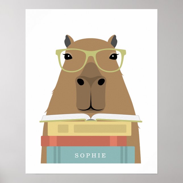 Capybara Personalized Print Poster (Vorne)