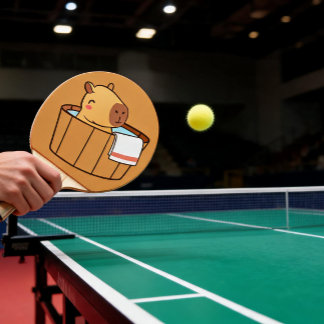 Capybara Ping Pong Schläger | Lustiges Tier Thema  Tischtennis Schläger