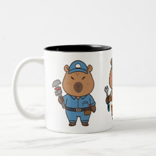 Capybara Plumber Tasse   Funny Plumpe Coffee Cup