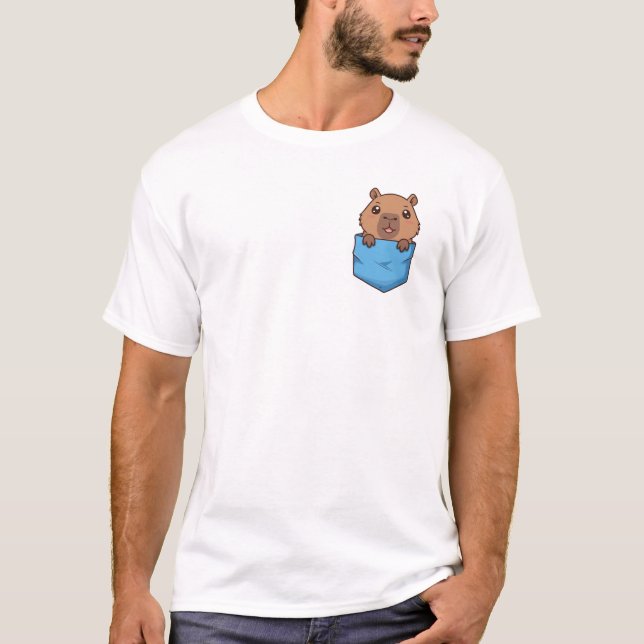 Capybara Pocket Shirt | Niedliche und lustige Tier (Vorderseite)