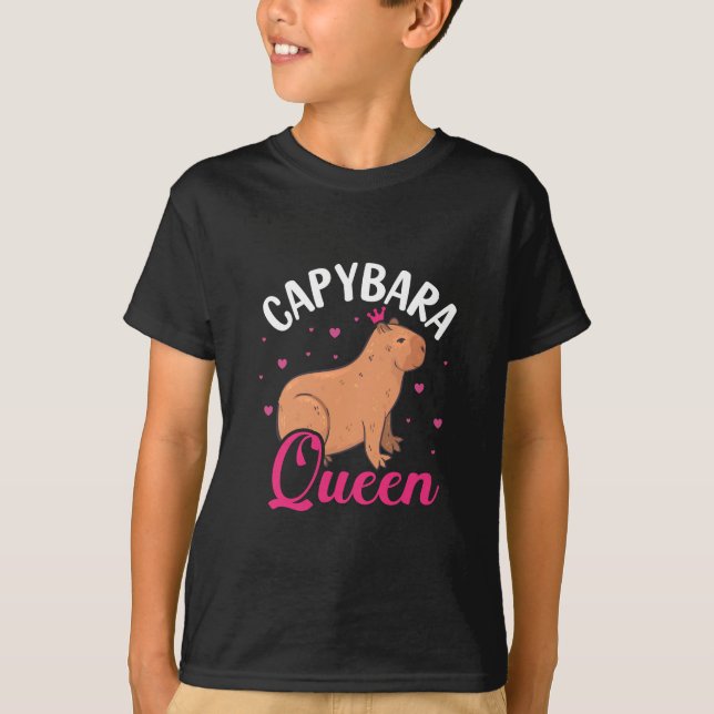 Capybara Queen Capybara Lover T-Shirt (Vorderseite)