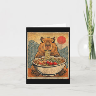 Capybara Ramen Japanisches Lustiges Grafik Kawaii  Karte