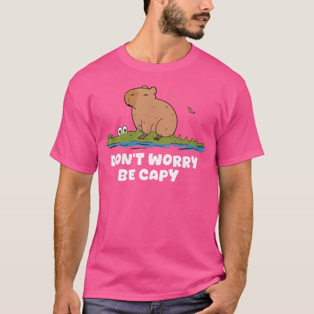 Capybara Reiten in Croco in Capybara macht keinen  T-Shirt (Vorderseite)