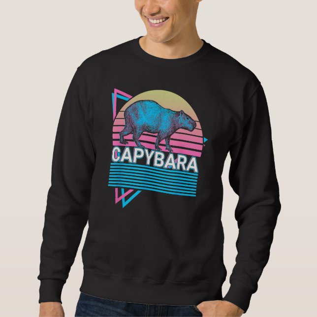 Capybara Retro Sweatshirt (Vorderseite)