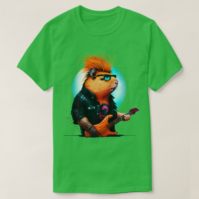 Capybara Rocker 6 T-Shirt (Design vorne)