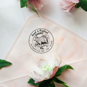 Capybara-Rücksendeadresse Gummistempel