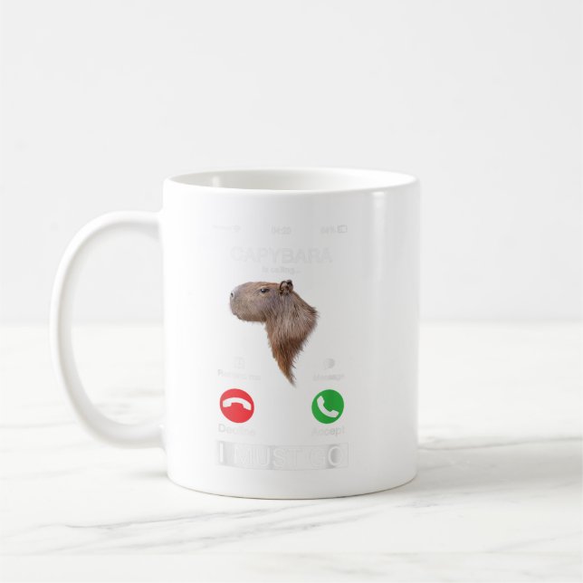 Capybara ruft Funny Capibara Rodent Animal L Kaffeetasse (Links)