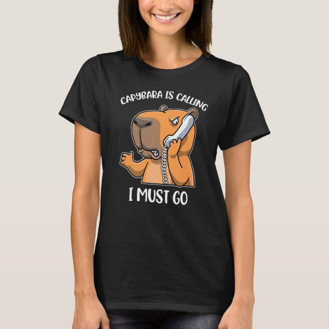 Capybara ruft T-Shirt (Vorderseite)