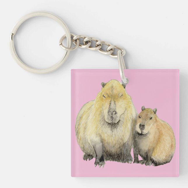 Capybara Schlüsselanhänger (Vorderseite)