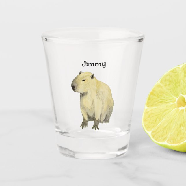 Capybara Schnapsglas (Vorderseite)