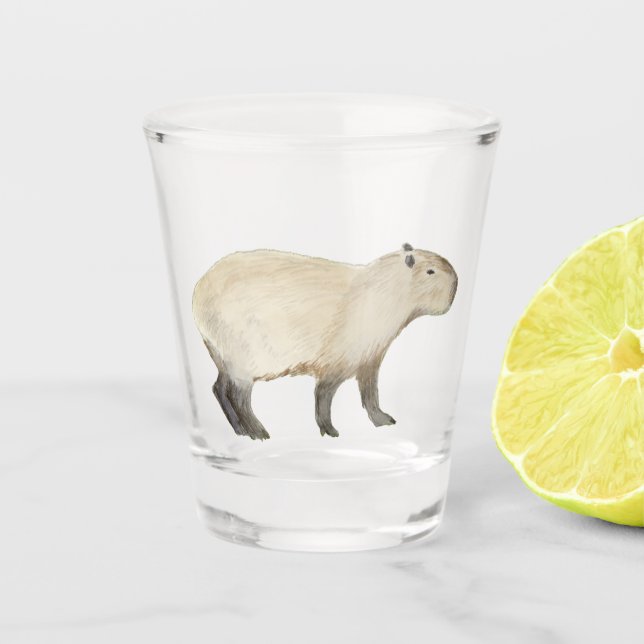 Capybara Schnapsglas (Vorderseite)