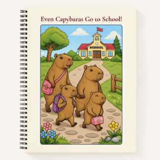 Capybara-Schulheft Notizbuch