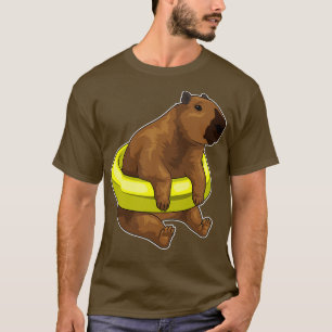 Capybara Schwimmbad Lifebuoy T-Shirt